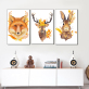 Kundenspezifische Fox-Tierwandmalerei-Großhandelskunst auf Segeltuch