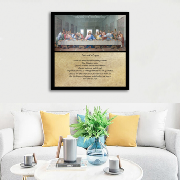 Sample acceptable the last supper religious painting, eco-friendly digital printed art canvas painting wall decor