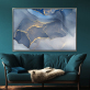 Factory wholesale painting home decoration blue color abstract painting living room wall decoration painting
