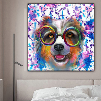 Canvas Painting Animal Wall Art dog Posters and Prints Wall Pictures for Living Room Decoration Home Decor
