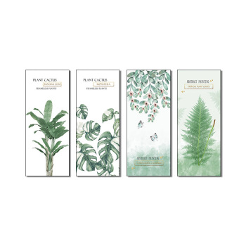 Aquarell Blätter Wandkunst Leinwand Malerei Grün Stil Pflanze Nordische Poster und Drucke Dekoratives Bild Moderne Heimtextilien