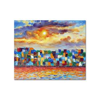 New diy digital oil painting European style beautiful life landscape flower animal decoration digital painting