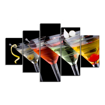 Latest Product Cocktails Glass Art Canvas Prints, Home Decoration Artwork 5 Panels Wall Printing Latest Product Cocktails Glass Art Canvas Prints, Home Decoration Artwork 5 Panels Wall Printing