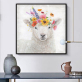 High Skills Artist Handmade Abstract Oil Painting on Canvas Modern Art Color Sheeps with flowers Painting for Wall Pictures