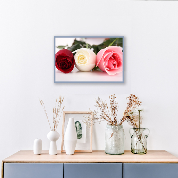 Elegant rose canvas printed decorative painting for living room and bedroom