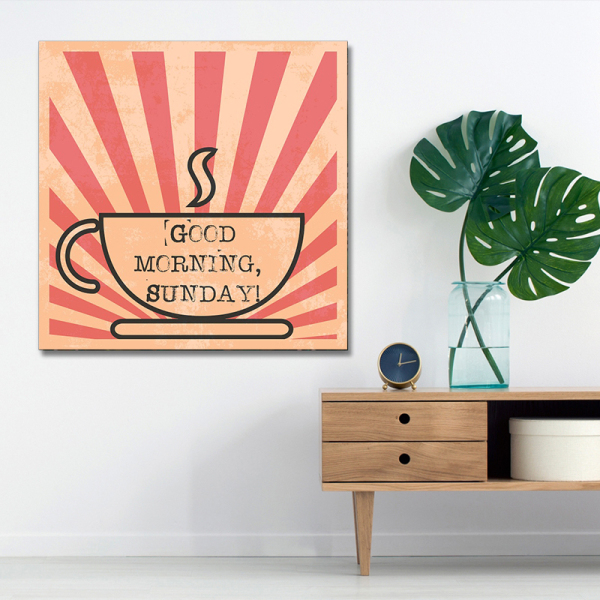Home decor canvas art painting set modern wall decorative printed pictures beautiful painting by number coffee cup