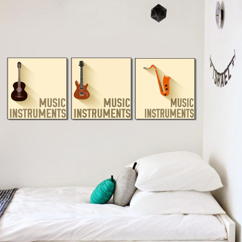 Póster de instrumento Musical moderno para decoración de pared