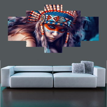 Unique design featured indigenous beauty women interior decoration modern canvas printing