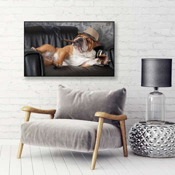 OEM&ODM design pet dog picture living room bedroom wall decorative canvas digital decorative painting