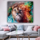 Hot sale OEM Lion Picture Living Room Sofa Background Decorative Painting Printed Canvas Oil Painting