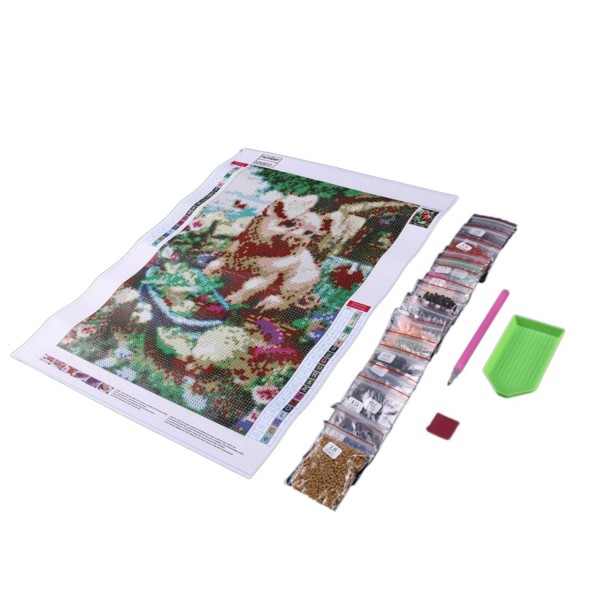 Custom Canvas Wall Art 5D Diy Crystal Homfun Diamond Painting Set Green Star Sky Diamond Paint by number for Amazon