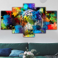 Modern Oil Painting Five Collections of Oil Painting Assembly Painting Stone on canvas For Home Decor