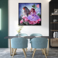 Factory direct sale cartoon girl and bird  painting children gift 5D DIY diamond painting set