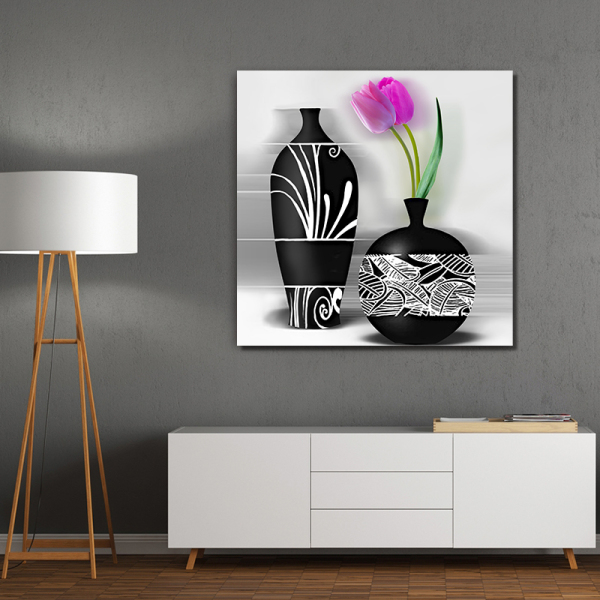 Canvas Flowers Painting Canvas Wall Flowers Blooming Colorful Flowers Adult Art Painting With Frame Home Painting Decoration Oil