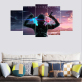 Japanese Cartoon Soldier Wall Poster Canvas Oil Painting Spray Painting Home Wall Decoration