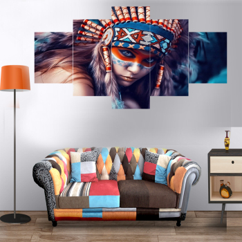 Unique design featured indigenous beauty women interior decoration modern canvas printing