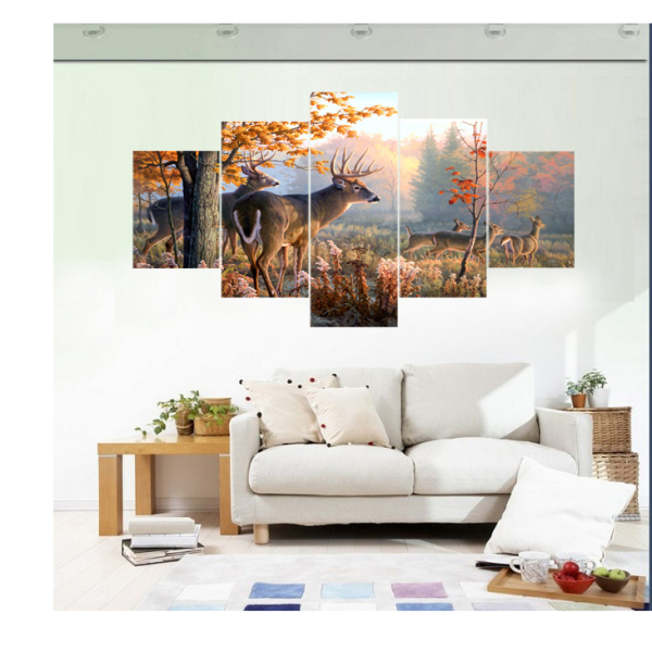 5 Piece sunset Seaview boat Canvas Painting Large Print Art for Living Room Wall art Home Decoration dropship is welcomed