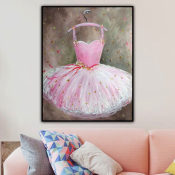 100% fait à la main Texture peinture à l'huile fée robe Art abstrait mur photos pour salon maison bureau décoration