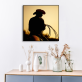 Top selling west cowboy countryside art painting, trendy style eco-friendly digital printed printing