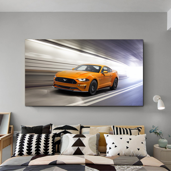 Bedroom posters prints wall poster home decor the running Ferrai car painting art painting for living room
