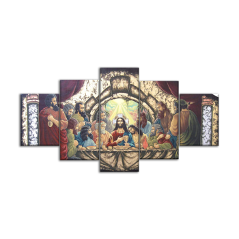Pinturas enmarcadas de catolicismo de varios paneles personalizados al por mayor Nuevo cartel de lienzo de arte de pared para decoración del hogar