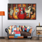 wholesale single panel unframed printed painting of musical instrument for decoration