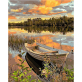 Amazon Lakeside Boat Painting Diy Digital Painting By Numbers Handmade Art Picture Flower Oil Painting For Home Wall Artwork
