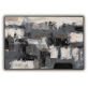 Modern Abstract Handmade Oil Painting Black And White abstract Canvas Painting Bedroom Hotel Decoracion Unframed