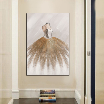 картина маслом абстрактная балерина ручная роспись сексуальная девушка спина женщина живопись искусство украшение картины