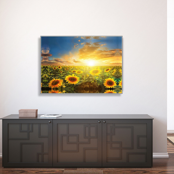 Custom canvas print Picture, Nature Scenery Painting for Adults, Sunflower Print oil painting