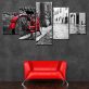 Classic design old street print wall painting wall art painting frameless oil painting canvas digital printing