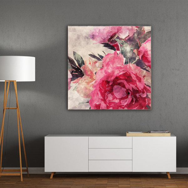 Wholesale Modern Artwork Hotel Flower Art Deco Painting Print Canvas Painting