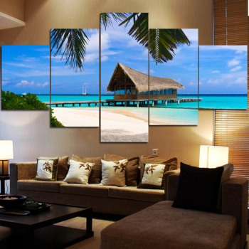 Cuadros de pared modernos para sala de estar moderno 5 paneles lienzo impresión pintura arte decorativo cuadro decoración murale