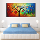 Living Room 1 piece  HD Unframed Painting Hot Flowers For Home Wall Art Decor Artwork Draw Modern Decorative Bedroom