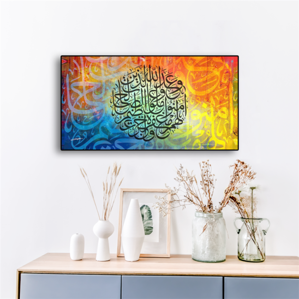 Modern style diy style picture wall painting green plant leaf cotton canvas print painting