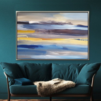 Factory wholesale custom design abstract picture wall color European print canvas painting
