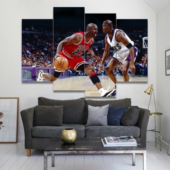 Attractive Style NBA Basketball Sports Portrait Art Wall Painting, Canvas Art Painting Home Decoration Painting