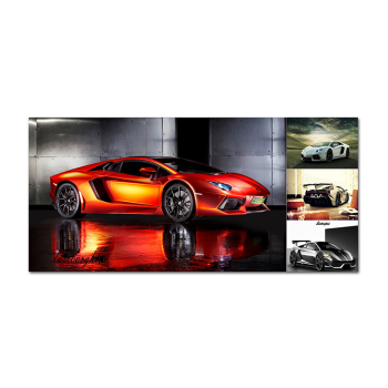 Home decor the red running car picture painting, OEM design high quality canvas wall painting Home decor the red running car picture painting, OEM design high quality canvas wall painting