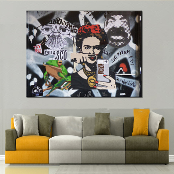 New Design Portrait Street Graffiti Wall Art Canvas Painting Nordic Posters And Prints Canvas Art Wall Pictures Kids Room Decor