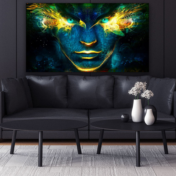 New art oil printing frameless wall painting, portrait abstract canvas art decor painting