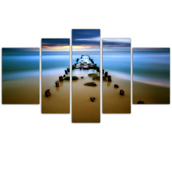 Hotel interior designs nature sea scenery oil painting digital printed canvas paintings for sale