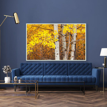 Factory wholesale yellow trees landscape picture decoration print canvas painting art decoration painting