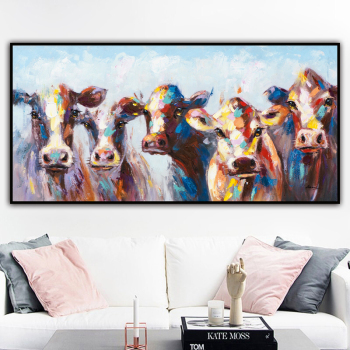 Knife Animal Equine Canvas Pictures Sales High Quality Handmade Calligraphy Abstract Oil Paintings Modern Single panel