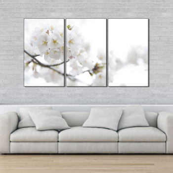 Flores de cerezo modernas pintura al óleo decorativa decoración de arte moderno paneles de pared flor decoración del hogar macramé colgante de pared