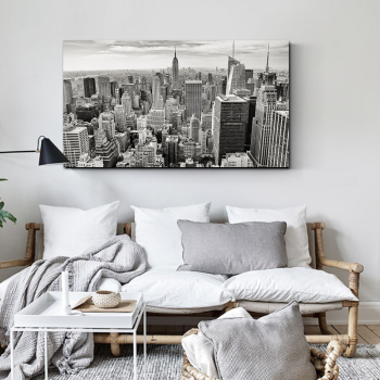 Home living room decoration USA construction building art picture wall art canvas wall painting
