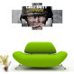 Custom design macro lens vicissitudes war soldier wall painting art printing canvas decorative painting