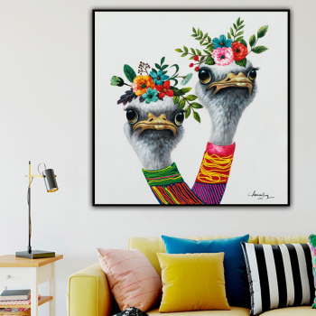 Modern Canvas Home Decoration Modern Art Handmade Animal Oil Painting