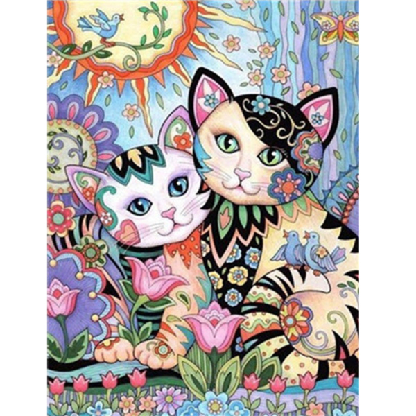 Pangoo Y5706, venta al por mayor, pintura personalizada de animales de gato de Anime DIY por juego de números