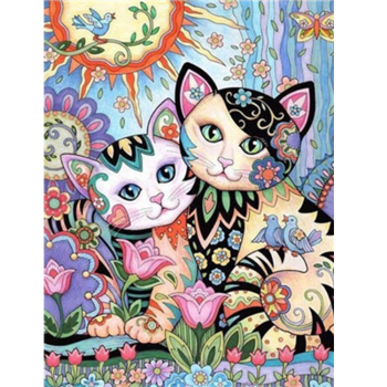 Pangoo Y5706, venta al por mayor, pintura personalizada de animales de gato de Anime DIY por juego de números