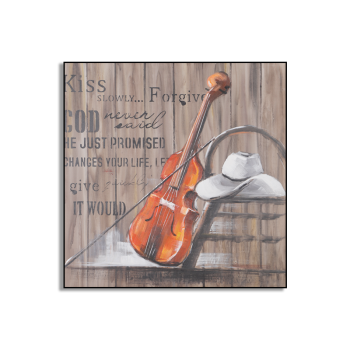 Factory sale abstract violin instrument handmade oil painting, custom design wall decor abstract painting